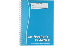 EDUCATIONAL PLANNING BOOKS LTD The Teacher's Planner 2023-24: A4, Turquoise, 6 Period (TP3-T)