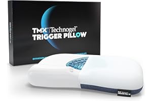 TMX Poduszka spustowa dla osób śpiących na plecach i brzuchu, wsparcie i odciążenie głowy, szyi i ramion, opracowana w ramach projektu społeczności z Technogel