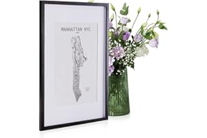 CLASSIC BY CASA CHIC Casa Chic Marco de Fotos, Marcos de Fotos Multiples de 62x45 cm, para Mesa y Pared, Casa u Oficina, Marco Fotos Posición Vertical/Horizontal, Hechos de Cristal y Madera para Póster