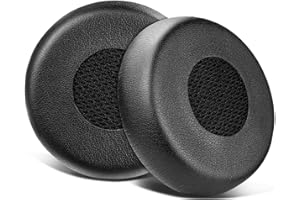 SOULWIT Ersatz Ohrpolster für Jabra Evolve 75(75UC 75MS 75SE) Stereo-Bluetooth-Headset/Kopfhörer, Ersatzpolster mit geräuschisolierendem Memory-Schaum