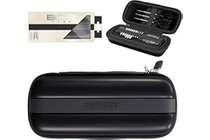 Target Darts BOA-Aufbewahrungsetui für Dartpfeile, Einheitsgröße – schwarz | Dart-Etui, Aufbewahrung von Dartschäften, Swiss Points, sechs vollständig montierten Dartpfeilen, weiteres Zubehör