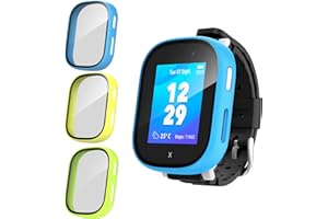 GlasFlength 3 sztuki do Xplora X6 Play Schutzhülle z Displayschutz, twardy PC 360° Rundum Kratzfest Stoßfest Gehäuse Ultradünne Schutz Case Cover dla Xplora X6 Play Kinder Mädchen Jungen