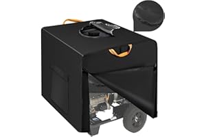 RELEDESA Waterproof Generator Cover Outdoor with 2 Waterproof Zip Open, 800D Oxford Heavy Duty Generator Protection Cover Universal Portable with 2 Reflective Handles and Large Pockets (32"L x 24"Wx 24"H)