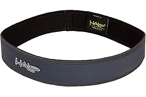 Halo Headband Unisex Adult Charcoal Grey 1" Slim Sweatband, Max Absorption, No-Slip Grip Technology, Redirects Sweat from Eyes and Face, Multi-Sport, Made in USA