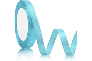 SERENEGLOW Nastro Blu Nastro Raso Nastri Colorati 10mmx22m Nastro per Bomboniere Fiocco Azzurro Nastro Decorativo Nastri Decorativi Nastri Blu Nastro Raso Blu Nastro Azzurro Cenere Nastro Azzurro Nascita Bimbo