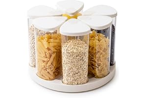 Qnbonrich 360° vridbar flingdispenser med lock och bordsskiva