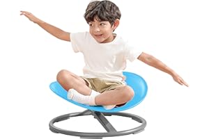 BABAMU Sensory Chair Autism Sensory Equipment Sensory Spinning Chair for Autism Balance Toys Balance Physical Therapy Equipment Training Body Coordination Sensory Toys for Kids (Blue)