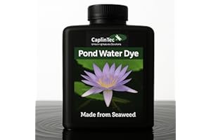 CaplinTec Black Pond Dye | Eco-Friendly Black Liquid Pond Dye Safe for Fish and Wildlife | Pond Algae Control & Weed Prevention | Water Garden Pond Treatment 3000 Litres Coverage (100 ml, Black)