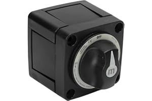 KEENSO Interruttori batteria 300A Selettore Batteria Heavy Duty 3 Posizioni Marine Battery Cut Off Interruttore per RV Barca RV Pezzi di ricambio RV Pezzi di ricambio RV
