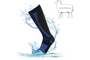 RANDY SUN Chaussettes imperméables pour femmes hommes etanche respirant résistant au froid,sports de plein air nautiques vélo randonnée trail aviron moto chasse pêche ski,1 paire