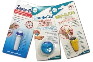 TECNIMED - Dispositivi dopopuntura a micro-impulsi elettrici - Per alleviare prurito e infiammazione causati da punture di zanzare - 3 articoli per confezione - Made in Italy