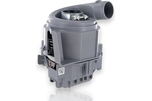 DL-pro Heizpumpe Umwälzpumpe für Bosch Siemens 12014980 1BS3610-6AA iQ100 iQ300 iQ500 iQ700 Extraklasse Serie 2 Serie 4 Serie 6 für Geschirrspüler Spülmaschine Geschirrspülmaschine Gray