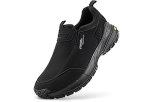 FitVille Wanderschuhe Herren Extra Breit Trekkingschuhe rutschfeste Outdoor Schuhe Atmungsaktiv Walkingschuhe Slip on Freizeitschuhe Weit Herren Sneaker mit Fußgewölbestütze