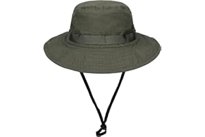 IDOGEAR Sombrero Boonie de ala ancha Para Hombre y Mujer, Ideal Para la Pesca, la Caza y Las actividades al Aire Libre