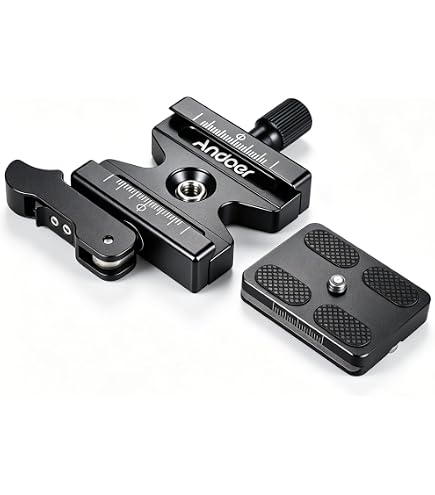 Piastra Quick Release Compatibile Manfrotto 200PL-14 – In Metallo Robusto, Per Treppiedi E Teste Professionali, Facile E Sicura