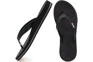 ONCAI Tongs Femmes,Yoga Mat Anti-dérapant Tongs mode Sandales Plage d'été Pantoufles avec soutien de la voûte plantaire Semelles Eva légères Taille 36-43 EU