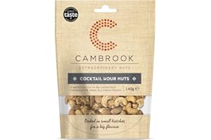 C CAMBROOK EXTRAORDINARY NUTS Cambrook - Cocktail Hour Nuts, Spicy, Smoky, & Caramelised Mixed Nuts, 140g Bag