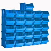 h&uuml;nersdorff Kit 26 Stackable Storage Bins, Storage Boxes, Tool Organizer, High Dimensional Stability and Load Capacity, Polyp