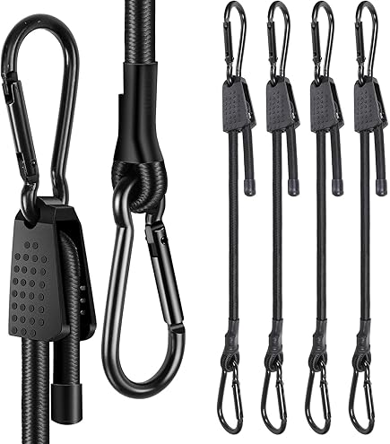 Set van 2 rubberen spanbanden, spanrubber, verstelbaar, reflecterend