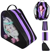 flintronic Roller Skate Bag, Inline Roller Skate Backpack, 4 Wheels Roller Bag with Adjustable Shoulder Strap, 3 Compartments