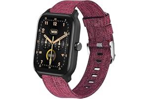 Blueshaweu Armband Kompatibel für Gydom IDW13 Smartwatch 1.8", Nylon Strick Replacement Uhrenarmband für TOOBUR IDW13 / Gydom IDW13 Smartwatch