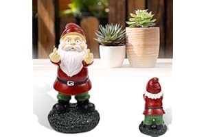 LIHIQIYA Gnomos para Jardín, Regalos Hombre Navidad Originales, Estatua de Enano de Jardín para Exteriores, Adornos de Jardin Gnomo, Estatua de Gnomo de Jardín, Decoracion Jardin Exterior Figuras