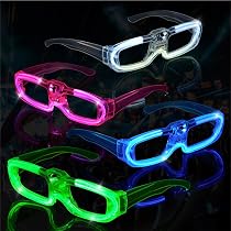LED-Partybrillen Set – 12 Stück, 7 Styles (Herz, Stern, Etc.), Mit Blinkfunktionen – Für Geburtstag, Karneval, Konzerte