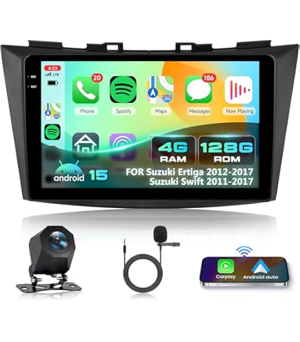 9& 64G ANDROID 14 Carplay Autoradio GPS Nav RDS Für Suzuki Swift IV FZ 2011-2017 EUR 99,99