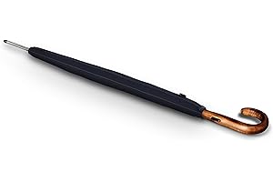 Knirps Stockschirm S.770 Long Automatic Men`s Prints mit Holzgriff – Automatik – „Made in Germany“ – Sturmfest – Streifen