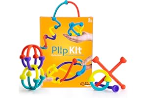 Fat Brain Toys Zestaw do klapy | 52-częściowy zestaw elastycznych silikonów w różnych kształtach, rozmiarach i kolorach | Zabawki sensoryczne dla dzieci | Kreatywne zabawki konstrukcyjne