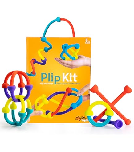 Hypertile Juguete de Construcción Hiperbólica - Aventura Educativa Stem 3D de 7,6 x 7,6 cm: 48 Baldosas y 80 Conectores para Lógica y Creatividad - Formas Flexibles Infinitas - de Fun In