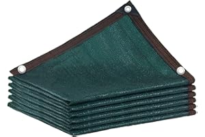 SSFMSF Shade Cloth 85%-95% Shading Rate UV Resistant Shade Sunblock Net Shading For Conservatories, Balconies, Carports, Garden Patios Or Kennel. (Dark Green 12-Pin / 8m * 24m / 26.3ft * 78.7ft)