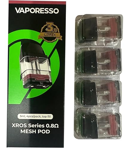 Vaporesso Xros TopFill Pod 3.0 ml Replacement Pod, Pack of 4, Resistance  0.4 Ohm : Amazon.de: Electronics & Photo