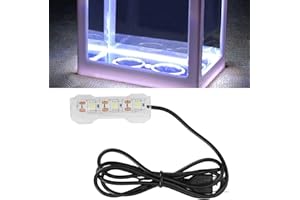 DEROR Small Aquarium Light,Small Aquarium Water Plant Light Desktop Fish Tank Mini Decoration Soft LED Lamp Approx 25g