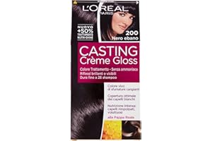 L'ORÉAL PARIS L'Oréal Tinta Capelli senza Ammoniaca, 200 Nero Ebano (Il pacchetto può variare)