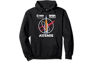 NASA - OFFICIAL NASA Artemis Mission SLS Worm and ESA Logo Sweat à Capuche