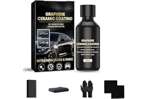 COTTNY Advanced Graphene Ceramic Coating for Cars - 70ml - Graphene Coating for Car Detailing - 10+ Years of Long Lasting Protection, Ultra High Gloss, Extremely Hydrophobic (1)