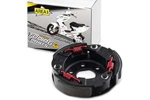 Area1 Scooter Tuning Sport Clutch 50 cc 107 mm Compatible with Aerox Jog Neos, Runner, NRG TPH Zip, ET2 ET4 Sprint, Speedfight 2 3 4 Jetforce, GY6 139QMAQMB