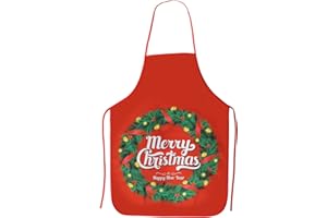 CHALA Weihnachten Schürze Lustig Kochschürze Weihnachts Küchenschürze Weihnachtsgirlande Kochmütze Latzschürze Grillschürze Backschürze Xmas Apron für Erwachsene Kinder Männer Damen Bäcker Chef