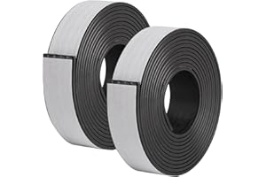 Xujinsongg 2 Rotoli A+ B Nastro Adesivo Magnetico Forte, 20mm x 2m Nastro Magnetico Adesivo, Nastro Adesivo Magnetico con Autoadesivo Potente, Magneti Adesivi Forti per Zanzariere Finestre Magnet