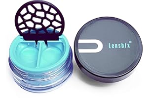 ‎LENSBIX Lensbix Purist Kontaktlinsenbehälter. Das perfekte Geschenk für Linsenträger. Innovatives Design für moderne Menschen. (Purist türkis)