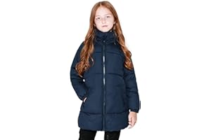 SOLOCOTE Ragazze Cappotti Invernali Pesante Lunghezza Media Giacche Calda Down-like Cotone Ovatta Outwear
