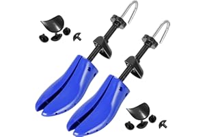 welsberg 1 Paar Schuhspanner variabel Gr.40-47 Herren und Damen, 4-Wege Schuhdehner, Stretch-Länge, Schuhformer, blau