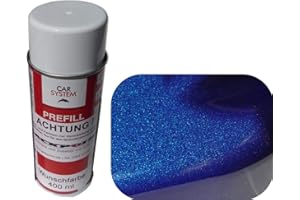 LACKPOINT Bomboletta spray da 400 ml 1K di vernice per auto color blu notte metallizzato, brillante, senza vernice trasparente, tendenza per il tuning