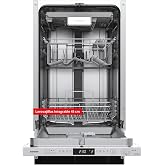 Corber&oacute; - Integrated Dishwasher | CLVM4824I | 45 cm | 10 Cutlery | 8 Programs | 47dB | Auto Opening | LED Display | 3rd Tray