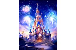 CLYCTIP 5D Diamond Painting Castle Art Kits,Diamond Painting Art Kits for Kids Adults, 12x16inches