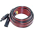 iHaospace XT60 Adapter to Solar Connector Cable 12AWG 25FT, XT60 to Solar Panel Extension Cable 12 Gauge 7.62m for Ecoflow River and Delta Series Buetti EB55 Power Station Solar Panel