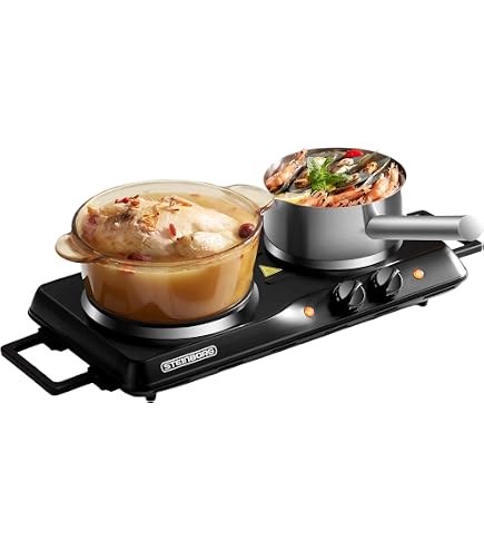 Tristar Draagbare Dubbele Kookplaat KP-6152 - 2500W Met Regelbare Thermostaat