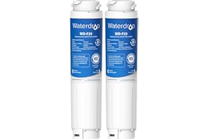 2X Waterdrop 644845 Filtro Acqua Frigorifero, Sostituzione per Bosch UltraClarity 644845 REPLFLTR10 00740560 9000194412 9000077104 Neff Gaggenau Miele 0060820860 0060218743 Rangemaster DXD 90170