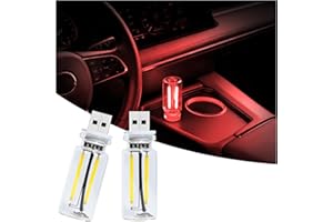 LIGREL 2-Pack Vintage USB LED Lights for Car Interior, Touch Dimmable Night Light - Retro Glass Bottle Filament Lamp Bulb for Bedroom, Camping, Holiday Decoration Ambiance